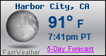 Weather Forecast for Harbor City, CA