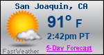 Weather Forecast for San Joaquin, CA