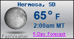 Weather Forecast for Hermosa, SD