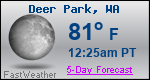 Weather Forecast for Deer Park, WA