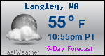 Weather Forecast for Langley, WA