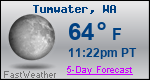 Weather Forecast for Tumwater, WA