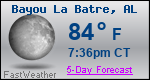 Weather Forecast for Bayou La Batre, AL