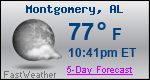 Weather Forecast for Montgomery, AL
