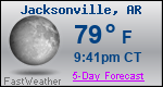 Weather Forecast for Jacksonville, AR