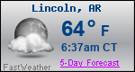 Weather Forecast for Lincoln, AR