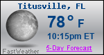 Weather Forecast for Titusville, FL