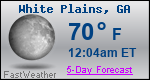 Weather Forecast for White Plains, GA