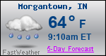 Weather Forecast for Morgantown, IN