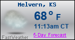 Weather Forecast for Melvern, KS