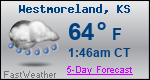 Weather Forecast for Westmoreland, KS