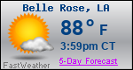 Weather Forecast for Belle Rose, LA