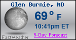 Weather Forecast for Glen Burnie, MD
