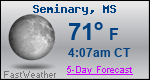 Weather Forecast for Seminary, MS