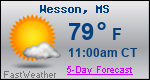 Weather Forecast for Wesson, MS