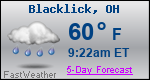 Weather Forecast for Blacklick, OH