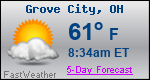Weather Forecast for Grove City, OH