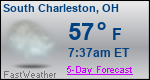 Weather Forecast for South Charleston, OH