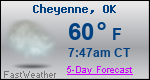 Weather Forecast for Cheyenne, OK