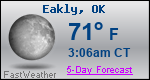 Weather Forecast for Eakly, OK