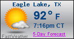 Weather Forecast for Eagle Lake, TX