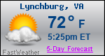 Weather Forecast for Lynchburg, VA