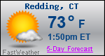 Weather Forecast for Redding, CT