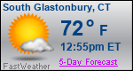 Weather Forecast for South Glastonbury, CT
