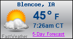 Weather Forecast for Blencoe, IA