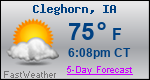 Weather Forecast for Cleghorn, IA