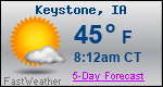 Weather Forecast for Keystone, IA