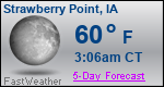 Weather Forecast for Strawberry Point, IA