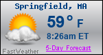 Weather Forecast for Springfield, MA