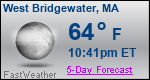Weather Forecast for West Bridgewater, MA