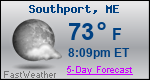 Weather Forecast for Southport, ME