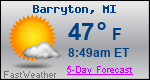 Weather Forecast for Barryton, MI