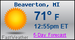 Weather Forecast for Beaverton, MI