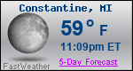 Weather Forecast for Constantine, MI