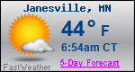 Weather Forecast for Janesville, MN