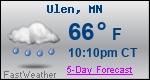 Weather Forecast for Ulen, MN