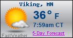 Weather Forecast for Viking, MN