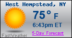 Weather Forecast for West Hempstead, NY