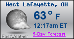 Weather Forecast for West Lafayette, OH