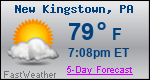 Weather Forecast for New Kingstown, PA