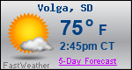 Weather Forecast for Volga, SD