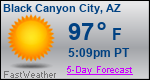 Weather Forecast for Black Canyon City, AZ