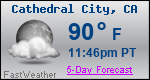 Weather Forecast for Cathedral City, CA