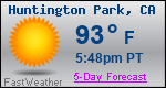 Weather Forecast for Huntington Park, CA