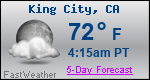 Weather Forecast for King City, CA