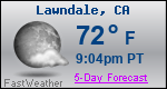 Weather Forecast for Lawndale, CA